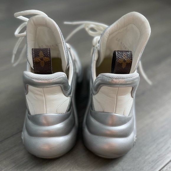 LOUIS VUITTON Metallic Archlight Chunky Sneakers, size 36 - Picture 3 of 11